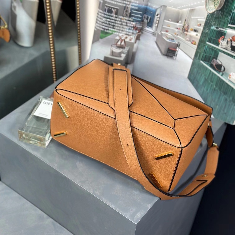 LOEWE Puzzle small geometric patchwork crossbody … - image 7